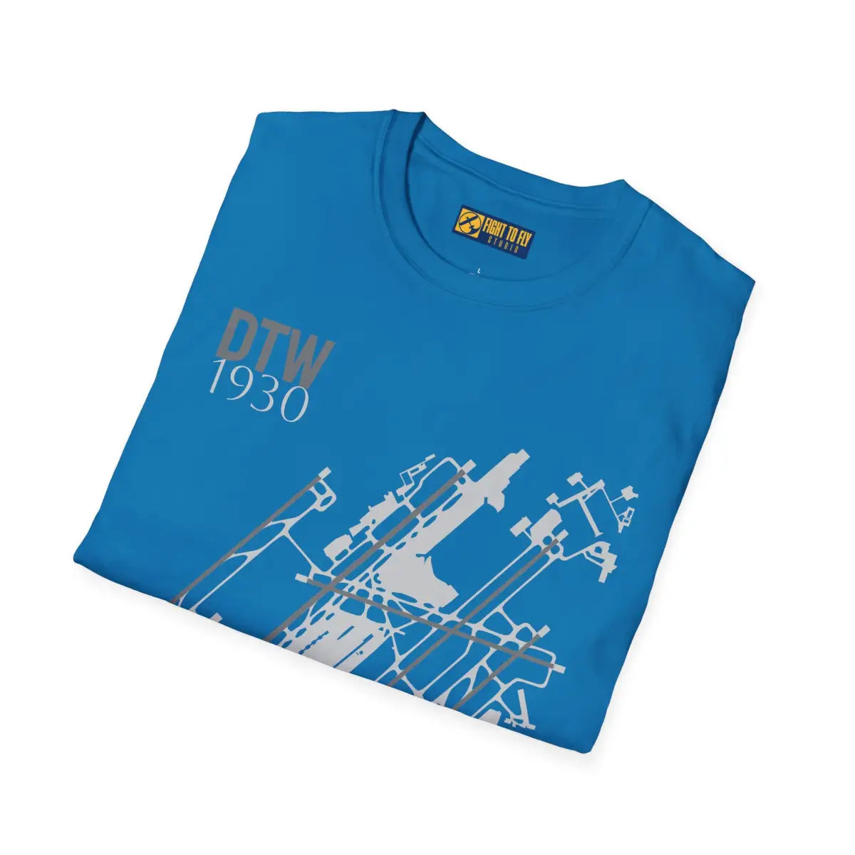 DTW Detroit Metropolitan Wayne County - 1930 - Tee - T-Shirt - Gifts for pilots - Aviation apparel