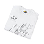 DTW Detroit Metropolitan Wayne County - 1930 - Tee - T-Shirt - Pilot gifts - WWII warbird t-shirt