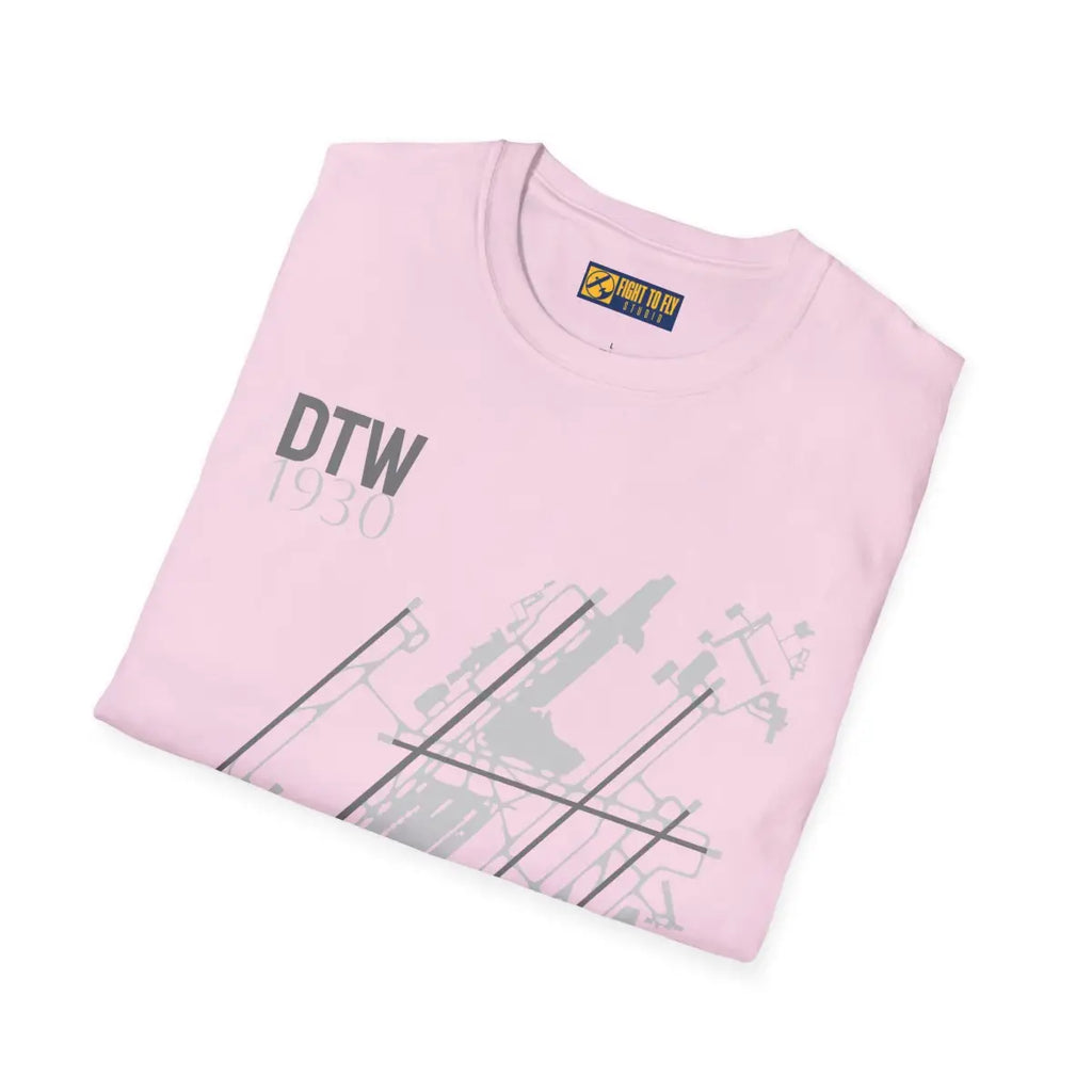 DTW Detroit Metropolitan Wayne County - 1930 - Tee - T-Shirt - Gifts for pilots - Aviation apparel