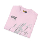 DTW Detroit Metropolitan Wayne County - 1930 - Tee - T-Shirt - Pilot gifts - WWII warbird t-shirt