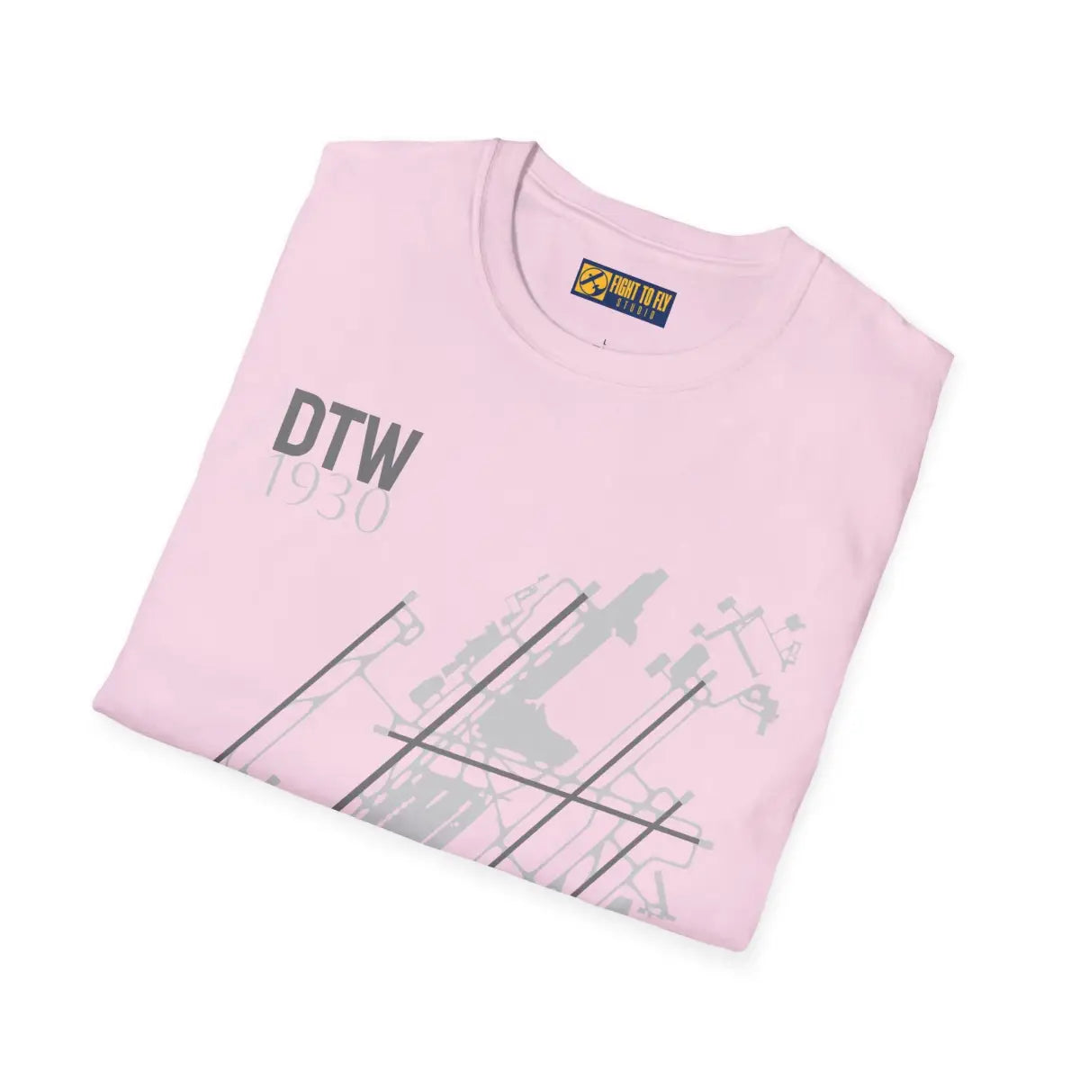 DTW Detroit Metropolitan Wayne County - 1930 - Tee - T-Shirt - Gifts for pilots - Aviation apparel