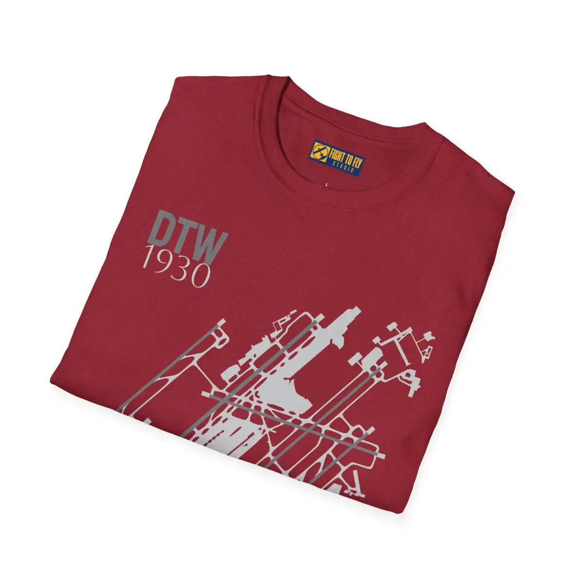DTW Detroit Metropolitan Wayne County - 1930 - Tee - T-Shirt - Gifts for pilots - Aviation apparel