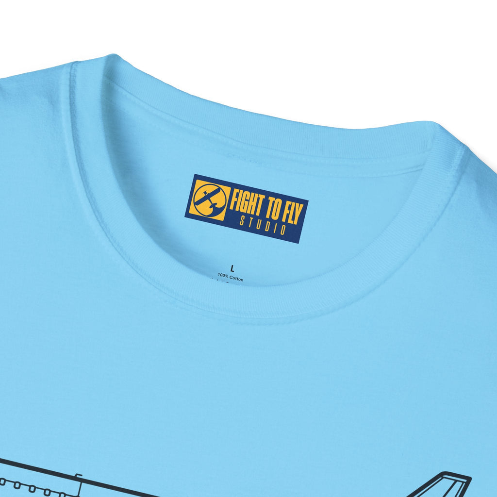 E-175 T-Shirt – Regional Jet Airliner Aviation Tee - Pilot gifts - WWII warbird t-shirt