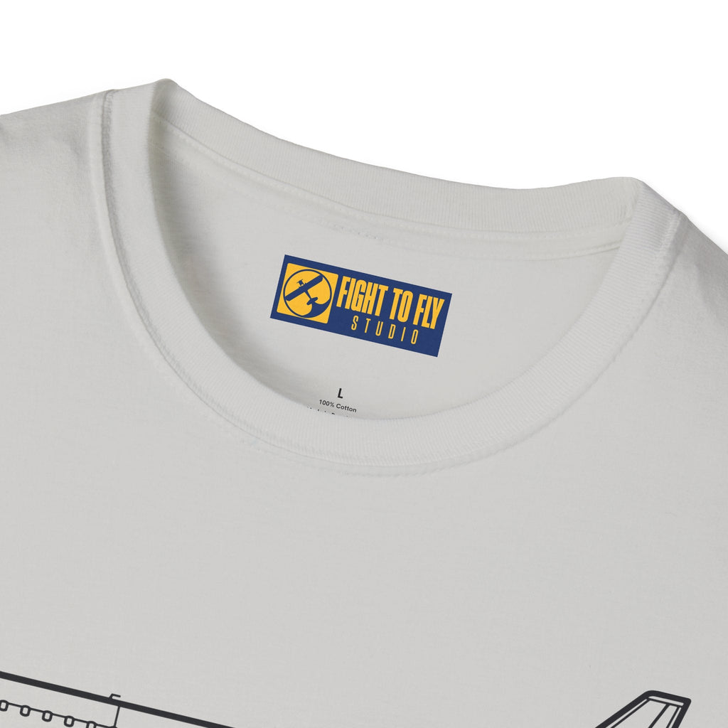 E-175 T-Shirt – Regional Jet Airliner Aviation Tee - Pilot gifts - WWII warbird t-shirt