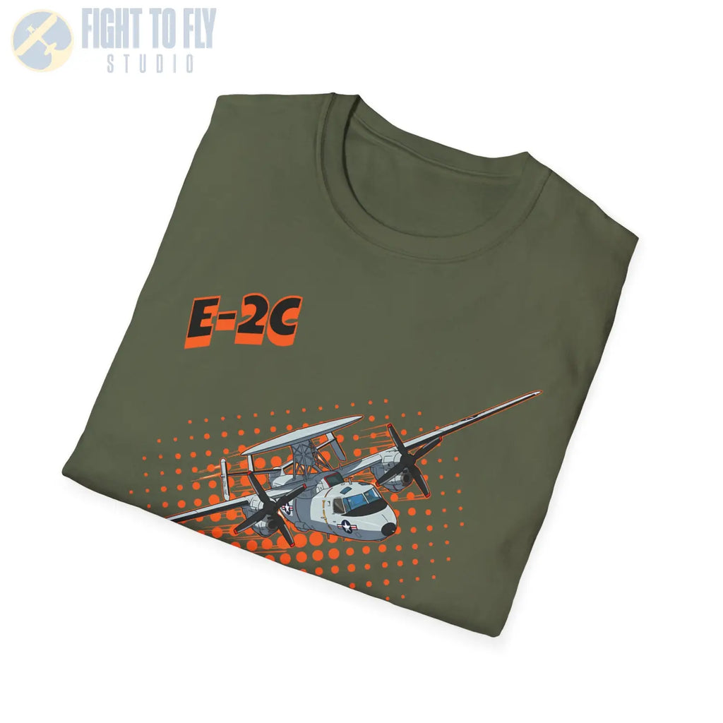 E-2C Hawkeye Comic Style T-Shirt - Pilot gifts - WWII warbird t-shirt