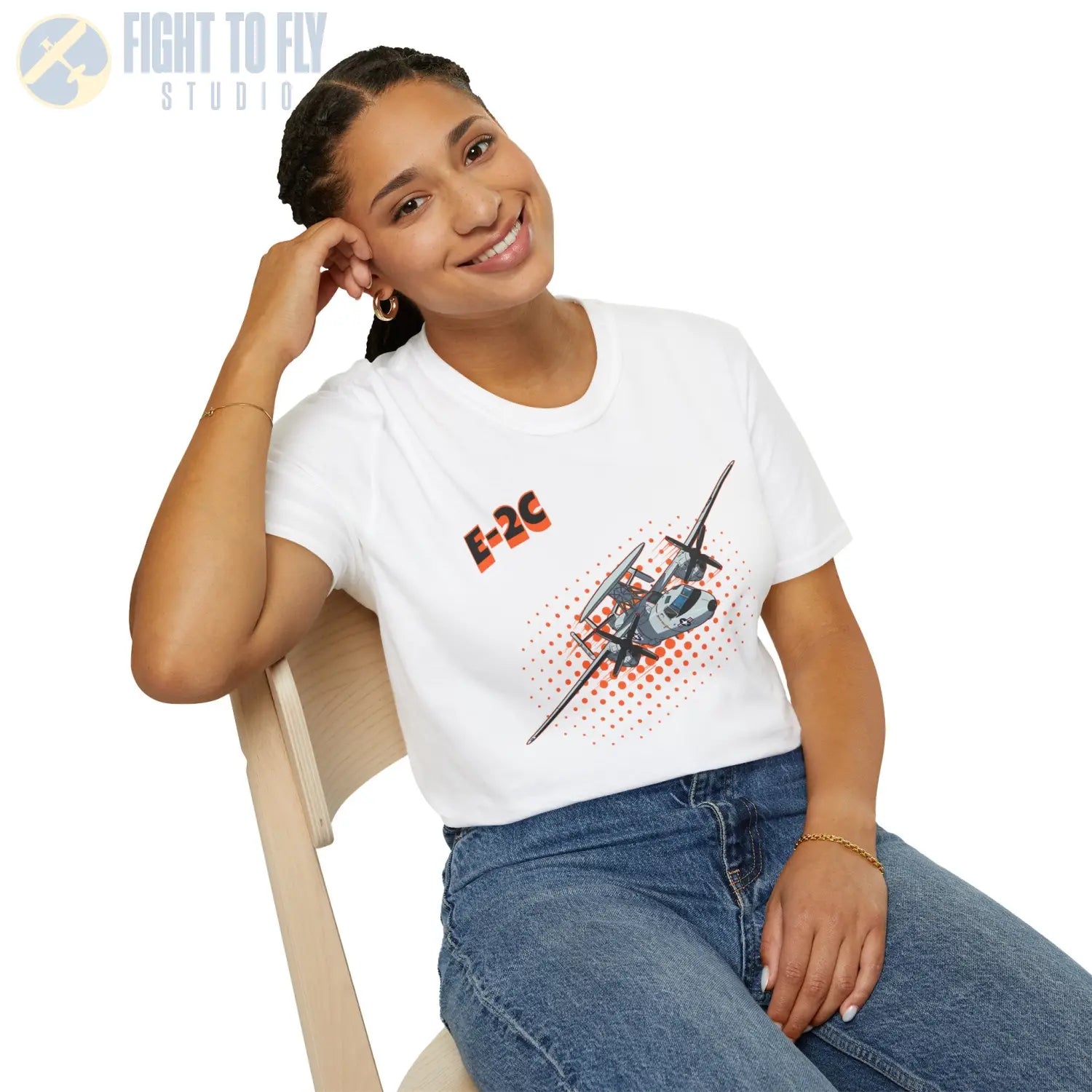 E-2C Hawkeye Comic Style T-Shirt - Pilot gifts - WWII warbird t-shirt