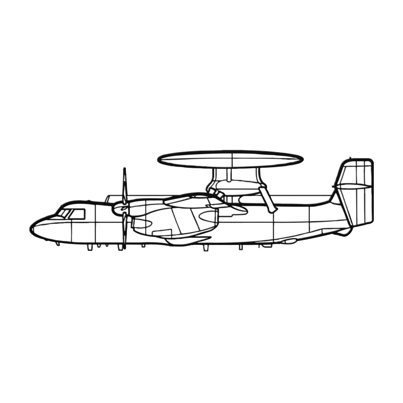 E-2D Die Cut Metal Wall Art - Sign - Pilot gifts - WWII warbird t-shirt