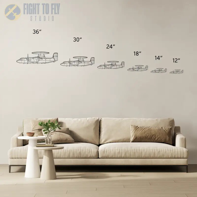 E-2D Die Cut Metal Wall Art - Sign - Pilot gifts - WWII warbird t-shirt