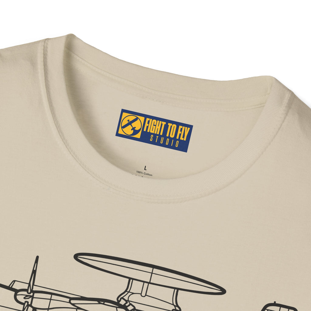 E-2D T-Shirt – Advanced Hawkeye Radar Aircraft Aviation Tee - Pilot gifts - WWII warbird t-shirt