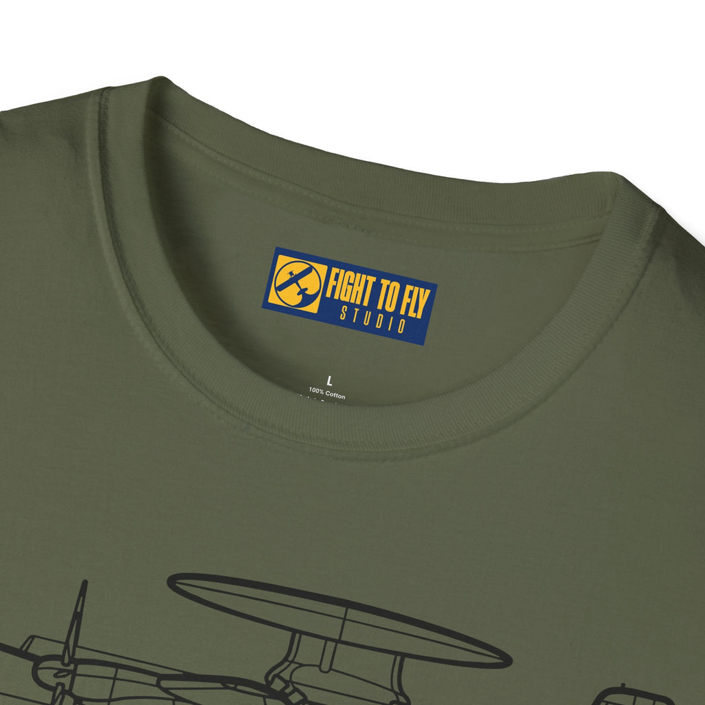 E-2D T-Shirt – Advanced Hawkeye Radar Aircraft Aviation Tee - Pilot gifts - WWII warbird t-shirt