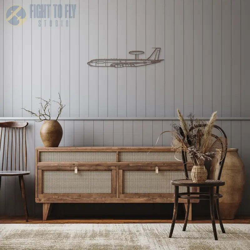 E-3C Die Cut Metal Wall Art - Sign - Pilot gifts - WWII warbird t-shirt