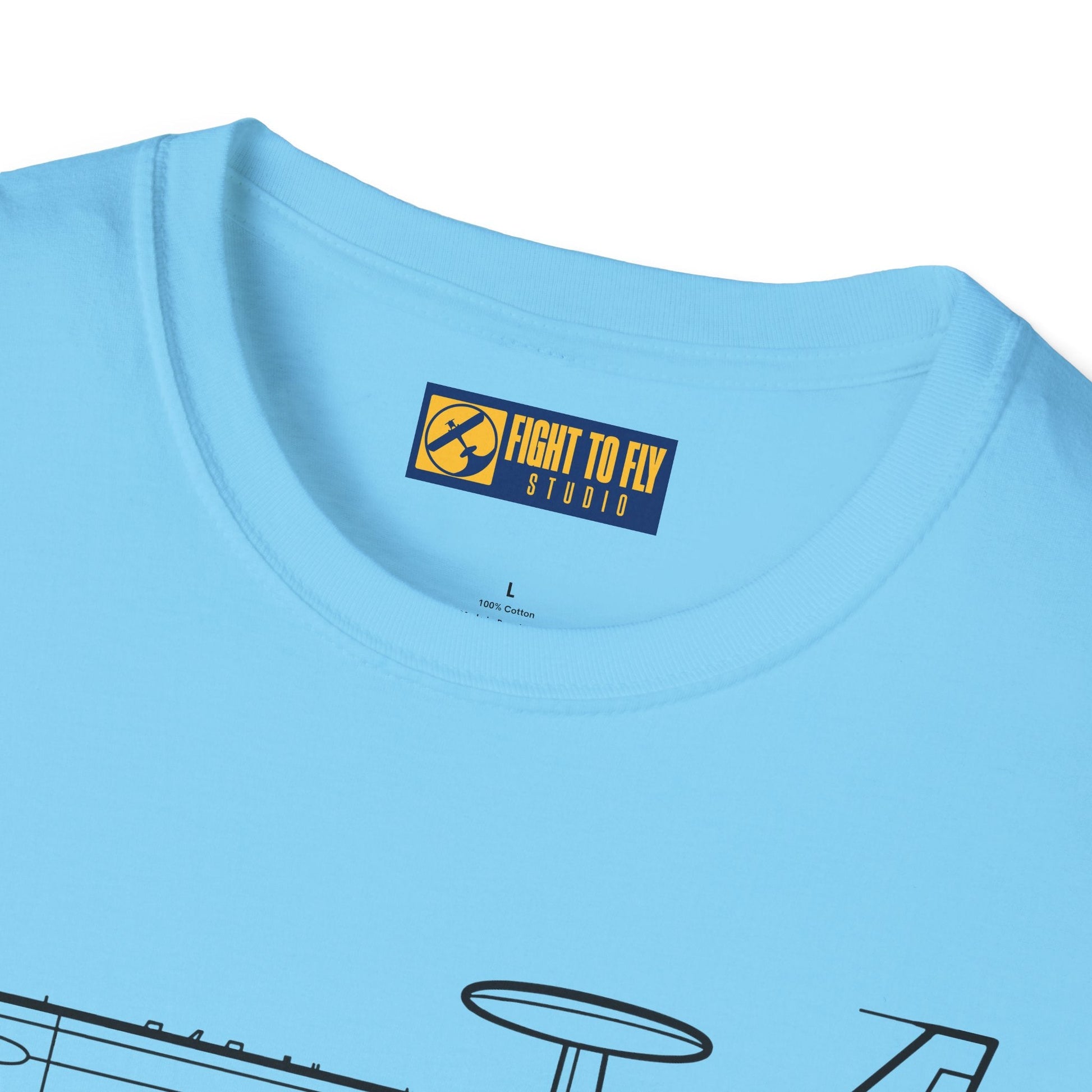 E-3C T-Shirt – AWACS Airborne Warning Aircraft Aviation Tee - Pilot gifts - WWII warbird t-shirt