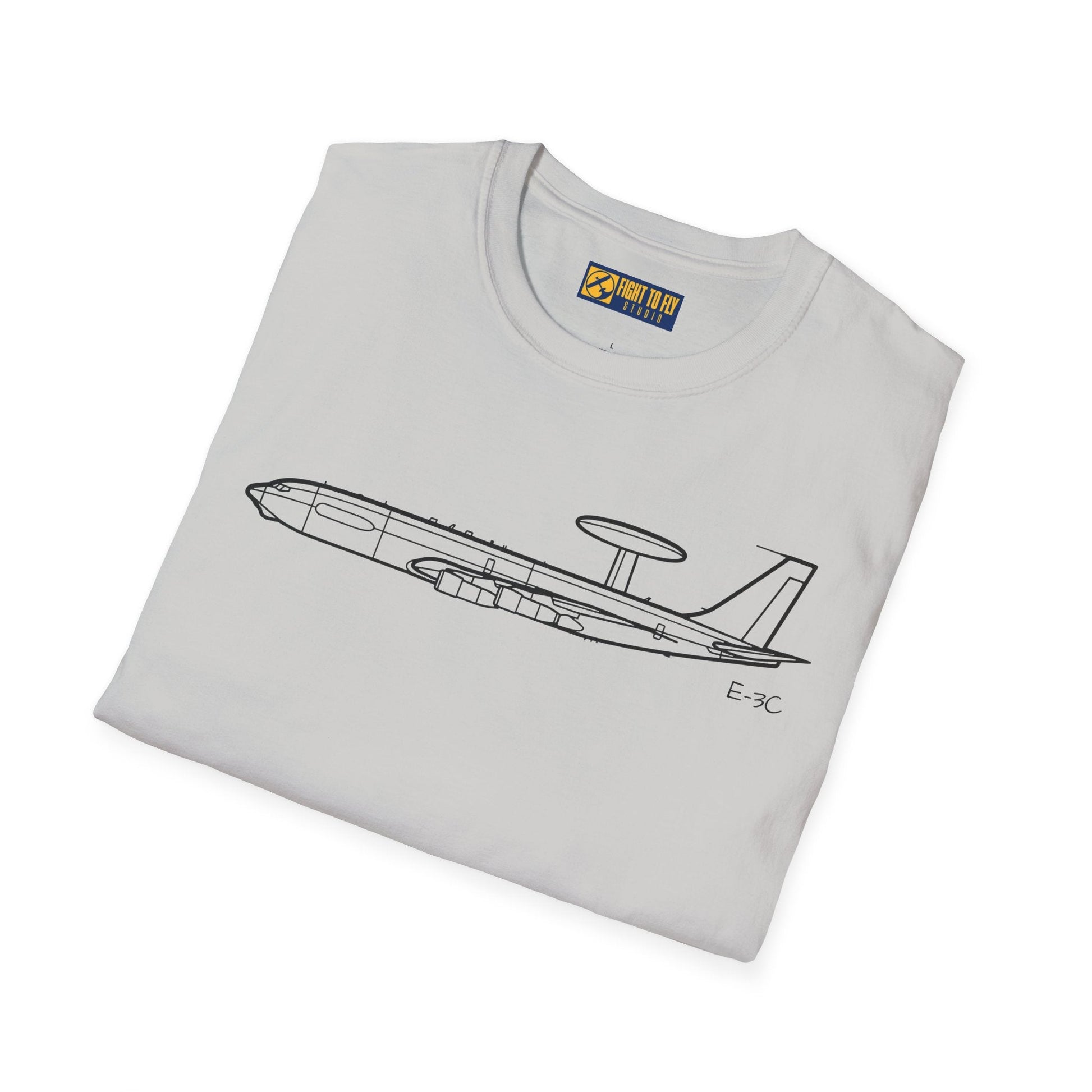 E-3C T-Shirt – AWACS Airborne Warning Aircraft Aviation Tee - Pilot gifts - WWII warbird t-shirt