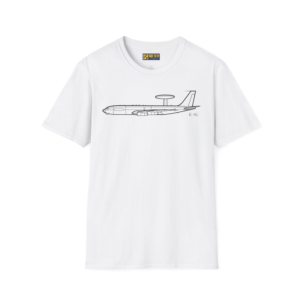 E-3C T-Shirt – AWACS Airborne Warning Aircraft Aviation Tee - Pilot gifts - WWII warbird t-shirt