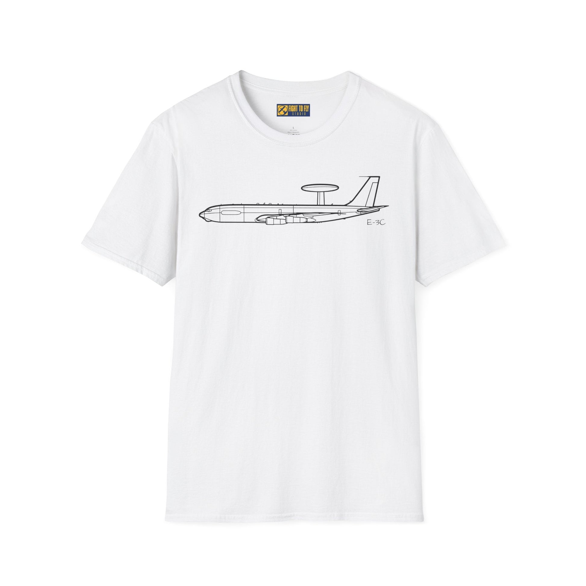 E-3C T-Shirt – AWACS Airborne Warning Aircraft Aviation Tee - Pilot gifts - WWII warbird t-shirt
