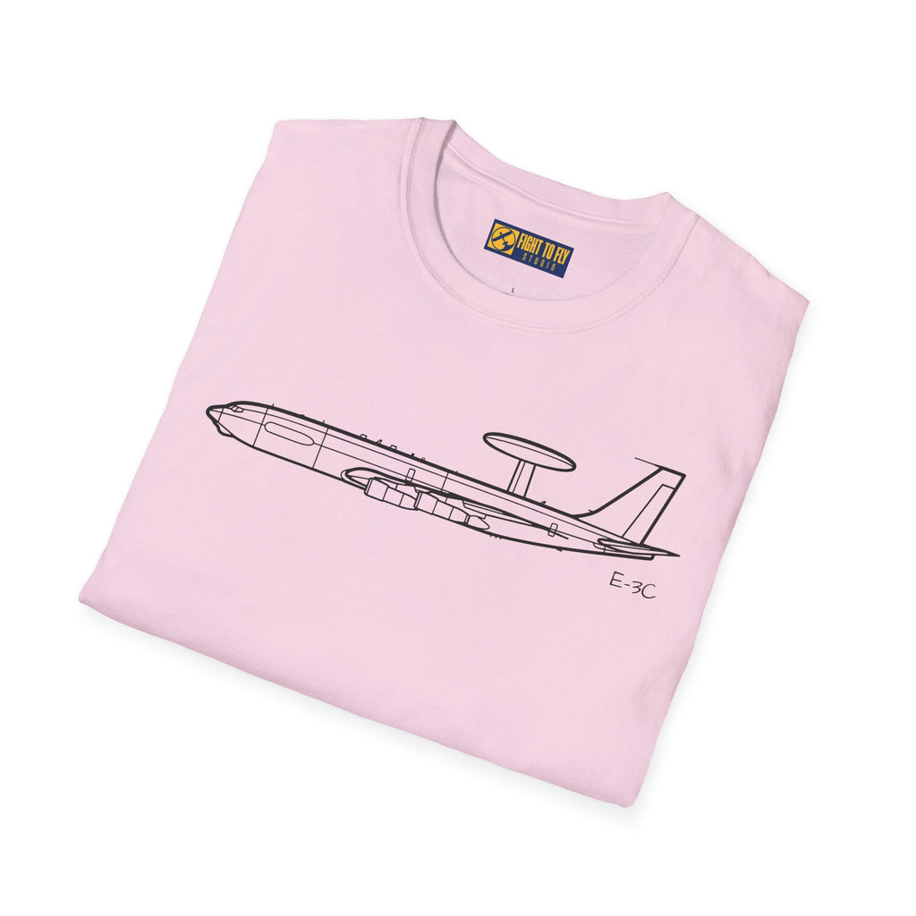 E-3C T-Shirt – AWACS Airborne Warning Aircraft Aviation Tee - Pilot gifts - WWII warbird t-shirt