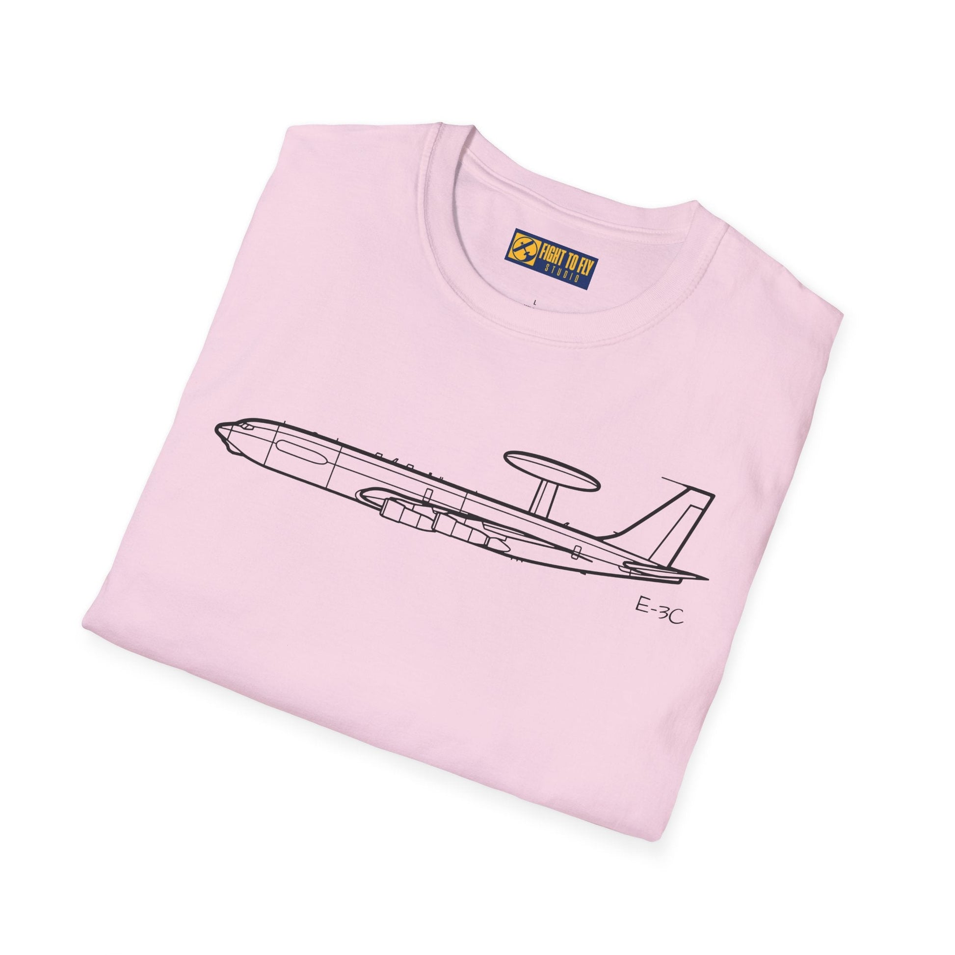 E-3C T-Shirt – AWACS Airborne Warning Aircraft Aviation Tee - Pilot gifts - WWII warbird t-shirt