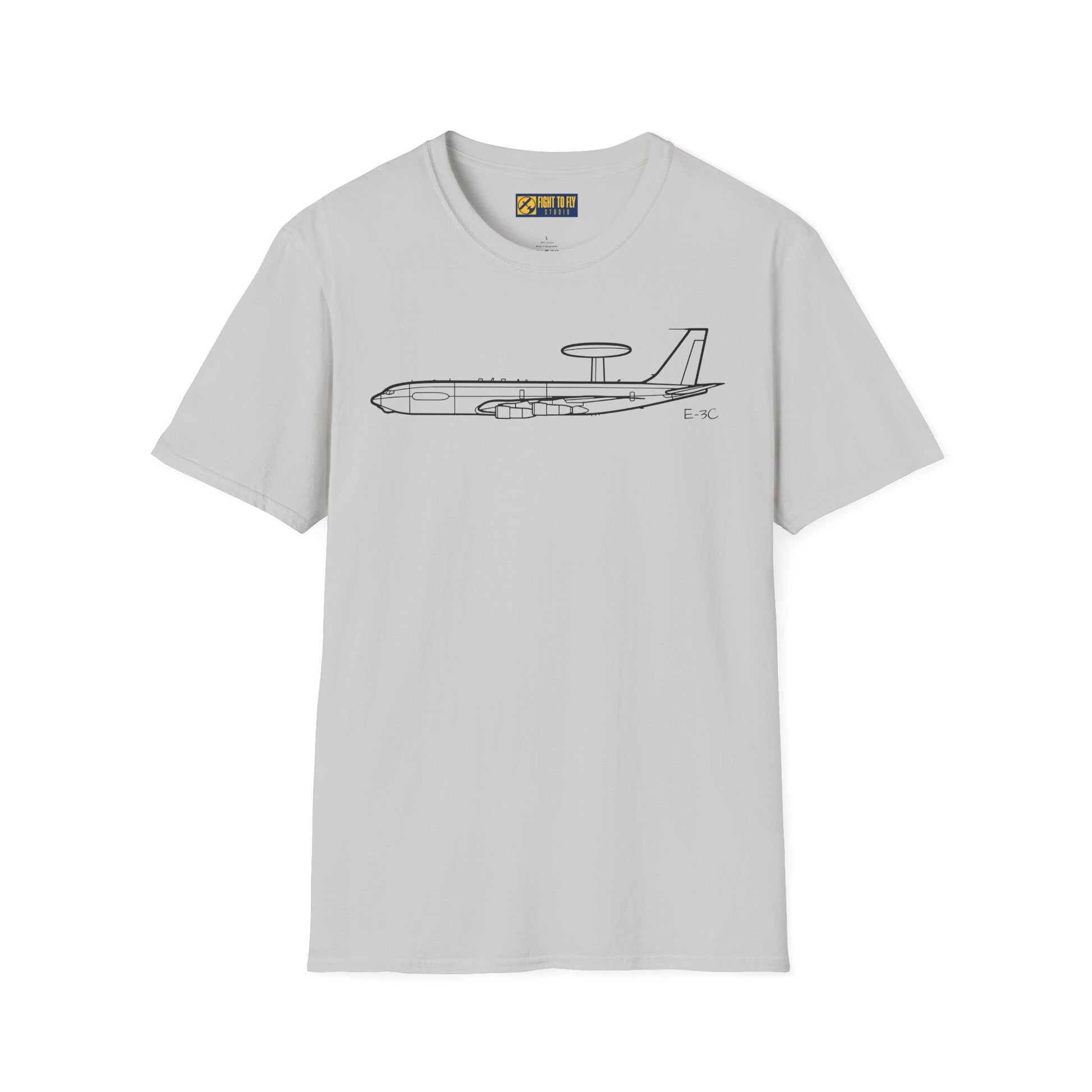 E-3C T-Shirt – AWACS Airborne Warning Aircraft Aviation Tee - Pilot gifts - WWII warbird t-shirt