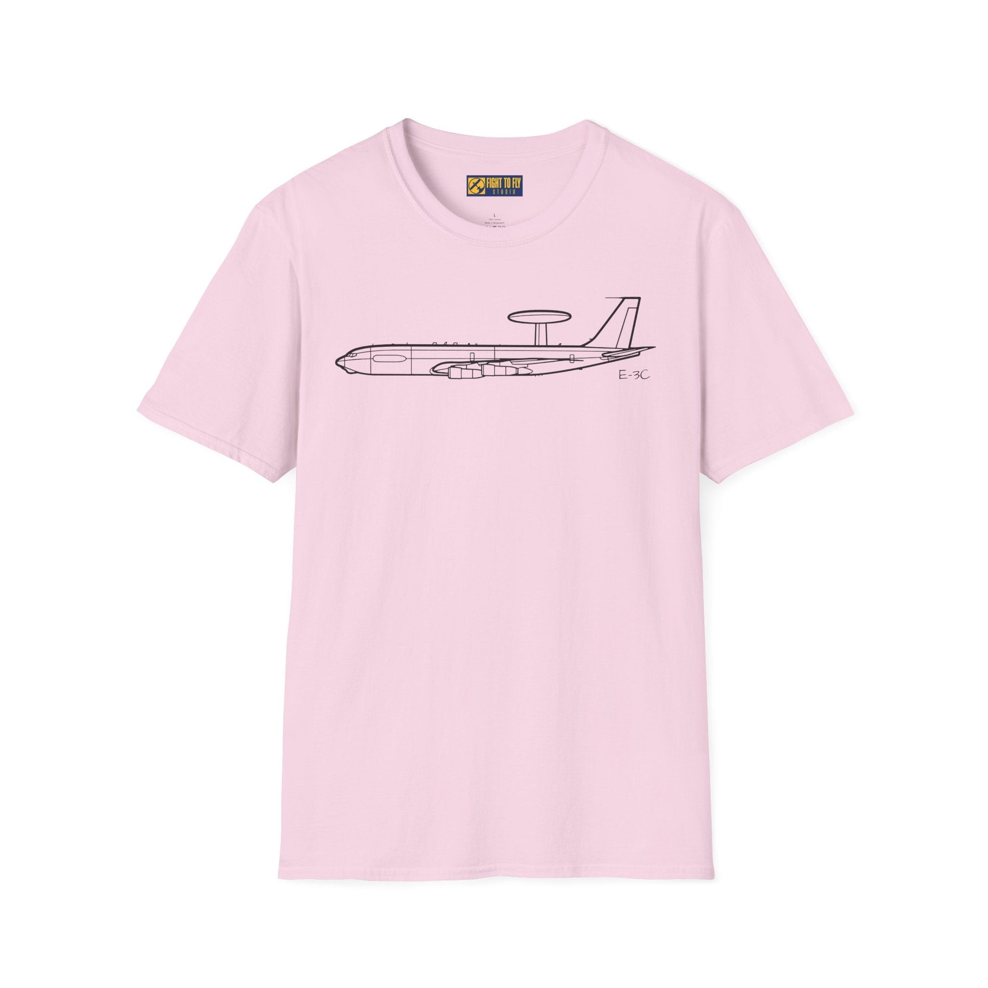 E-3C T-Shirt – AWACS Airborne Warning Aircraft Aviation Tee - Pilot gifts - WWII warbird t-shirt