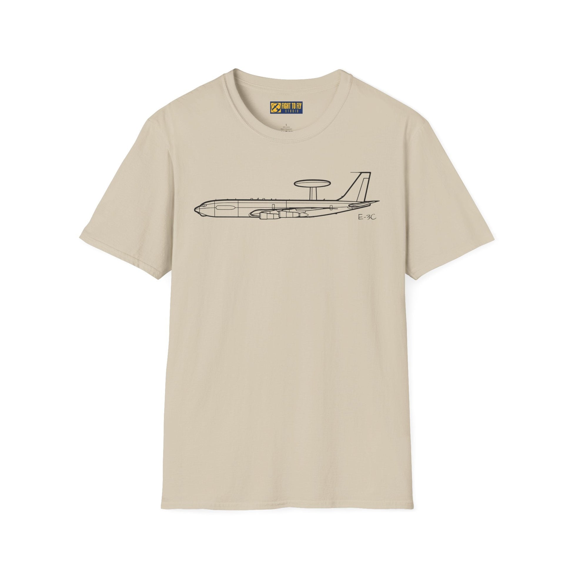 E-3C T-Shirt – AWACS Airborne Warning Aircraft Aviation Tee - Pilot gifts - WWII warbird t-shirt