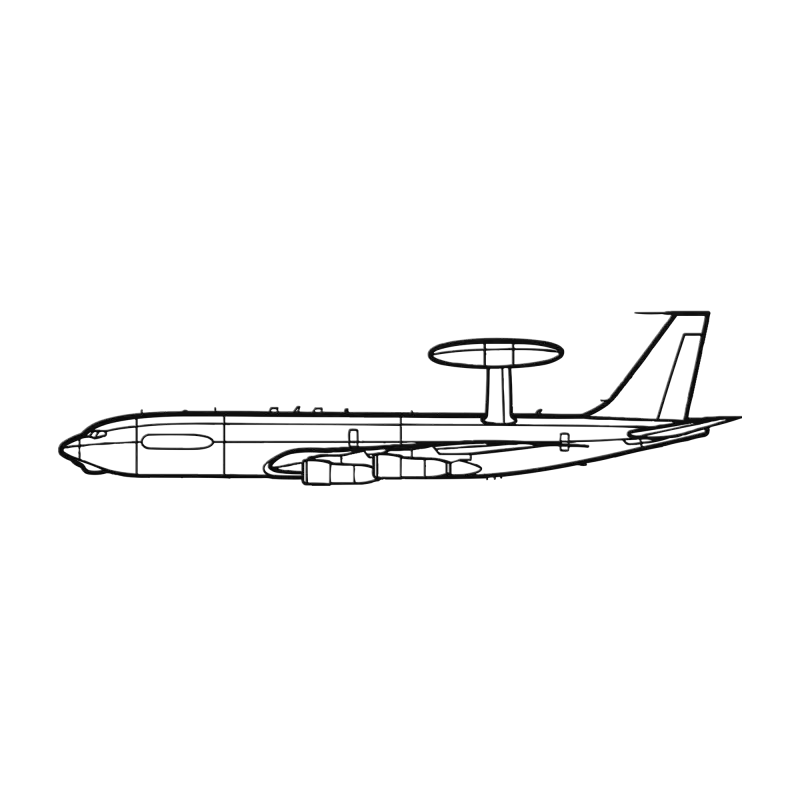 E-3G Die Cut Metal Wall Art - Sign - Pilot gifts - WWII warbird t-shirt