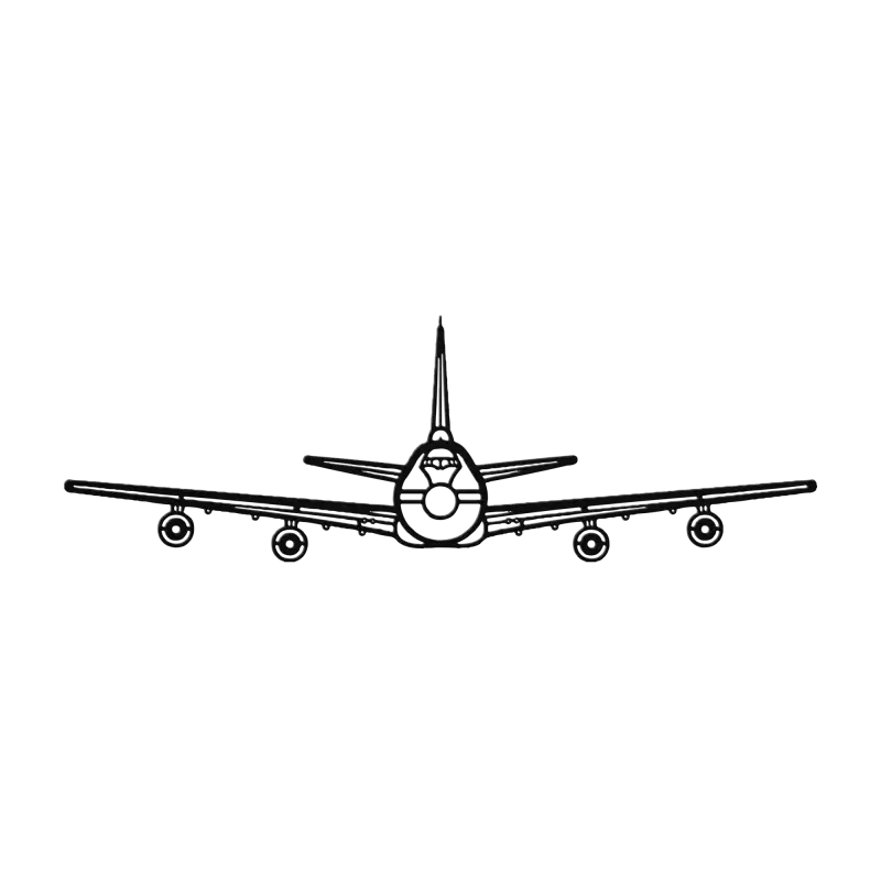 E-4B Front Die Cut Metal Wall Art - Sign - Pilot gifts - WWII warbird t-shirt