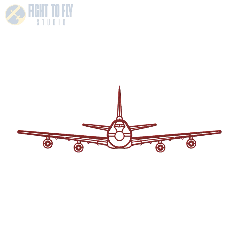 E-4B Front Die Cut Metal Wall Art - Sign - Pilot gifts - WWII warbird t-shirt