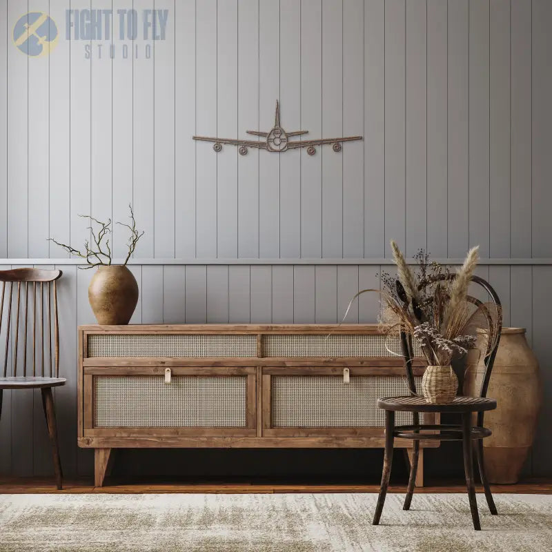 E-4B Front Die Cut Metal Wall Art - Sign - Pilot gifts - WWII warbird t-shirt