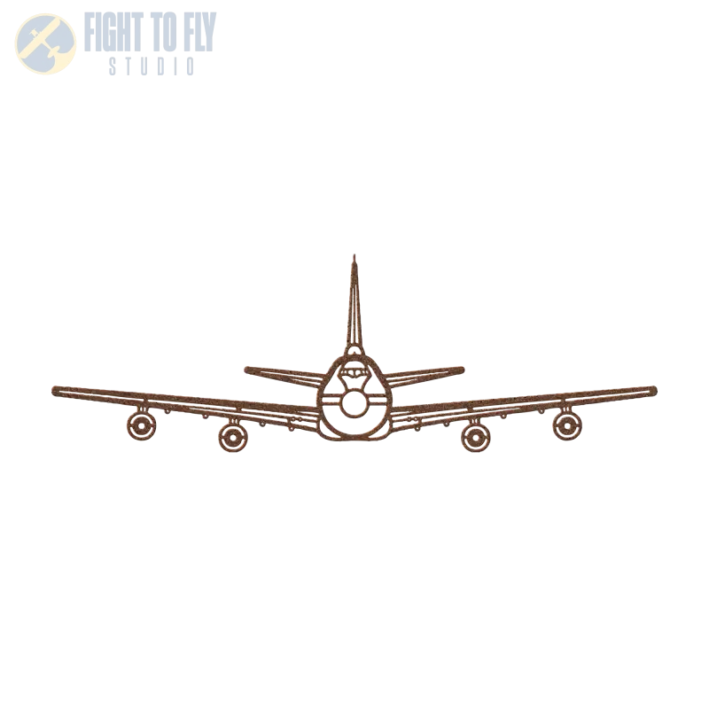 E-4B Front Die Cut Metal Wall Art - Sign - Pilot gifts - WWII warbird t-shirt