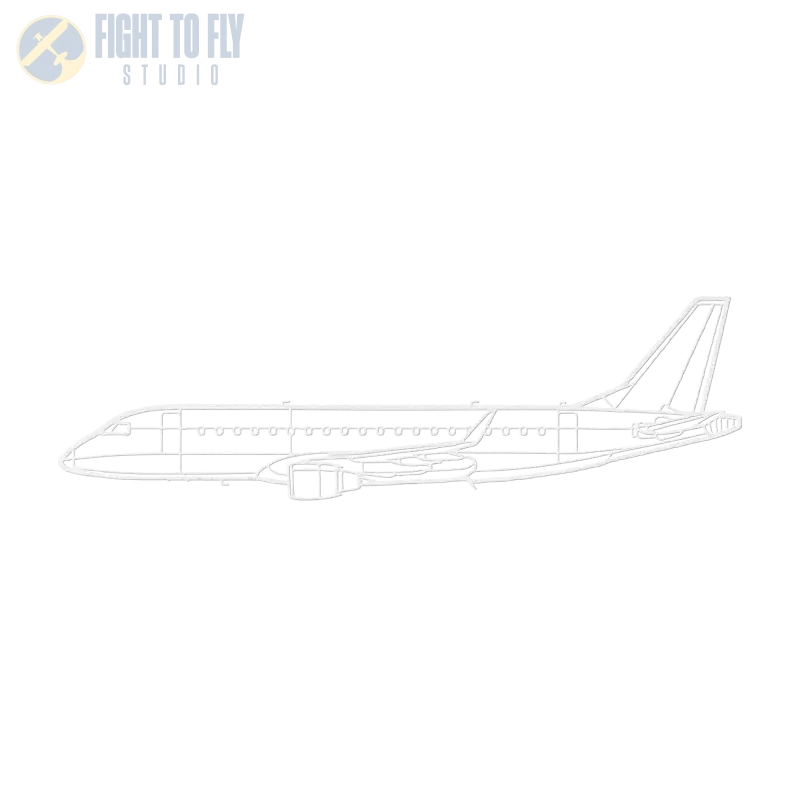 E175 Die Cut Metal Wall Art - Sign - Pilot gifts - WWII warbird t-shirt