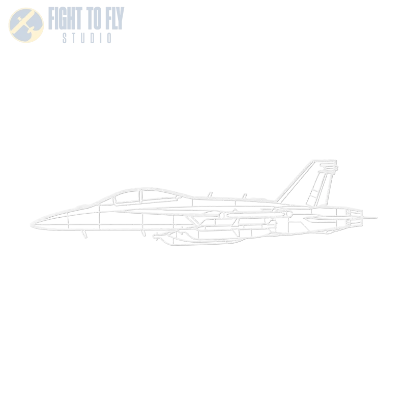 EA-18G Die Cut Metal Wall Art - Sign - Pilot gifts - WWII warbird t-shirt