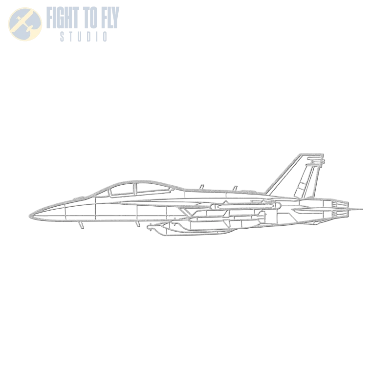 EA-18G Die Cut Metal Wall Art - Sign - Pilot gifts - WWII warbird t-shirt