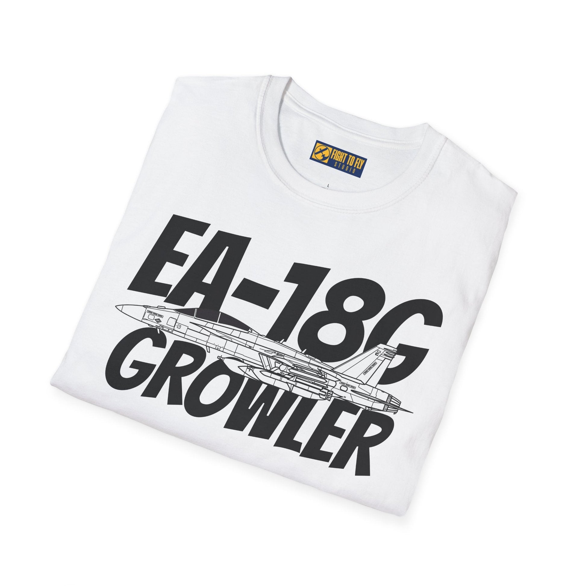 EA-18G Growler Side Profile T-Shirt – Electronic Attack Navy Jet Tee - Gifts for pilots - Aviation apparel