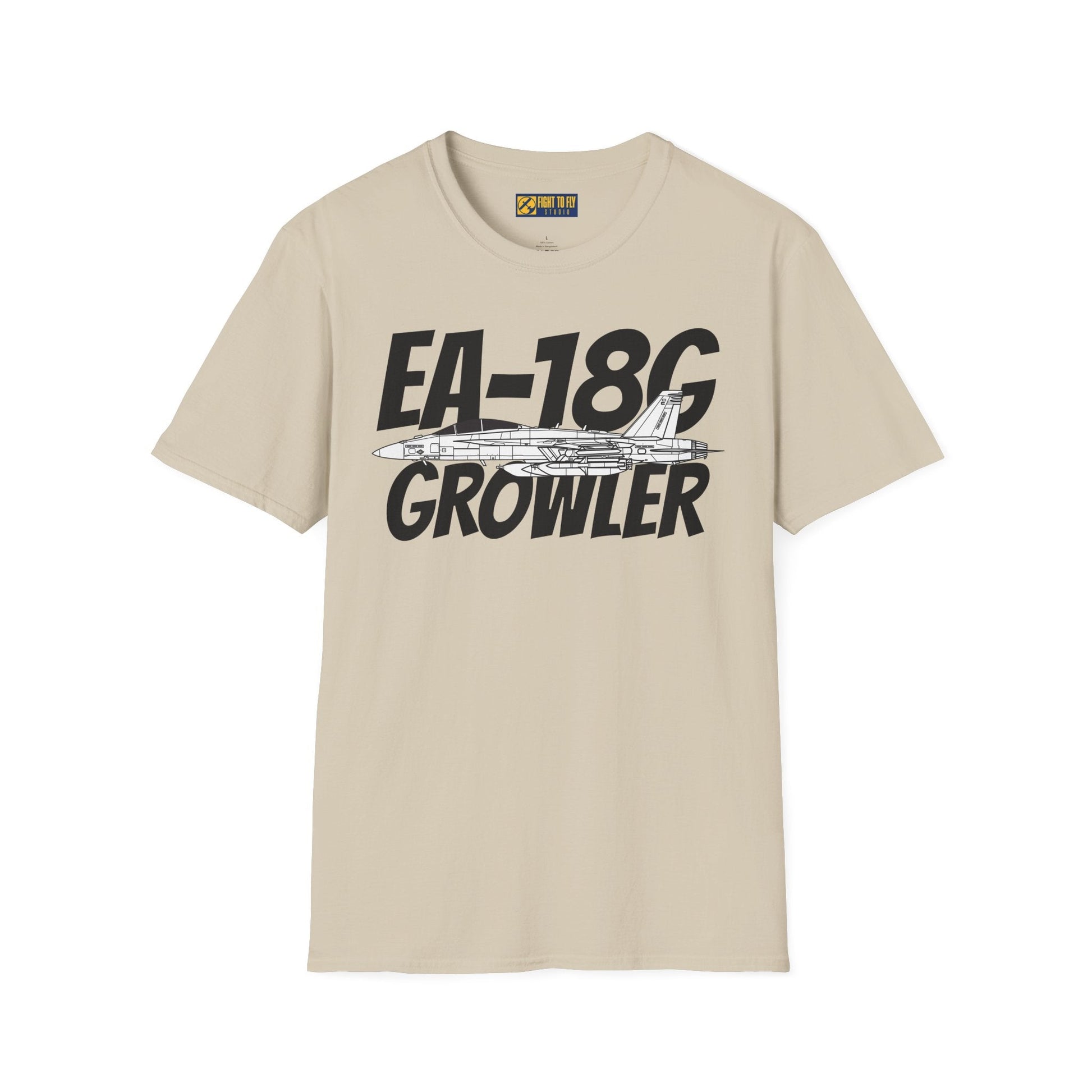 EA-18G Growler Side Profile T-Shirt – Electronic Attack Navy Jet Tee - Gifts for pilots - Aviation apparel