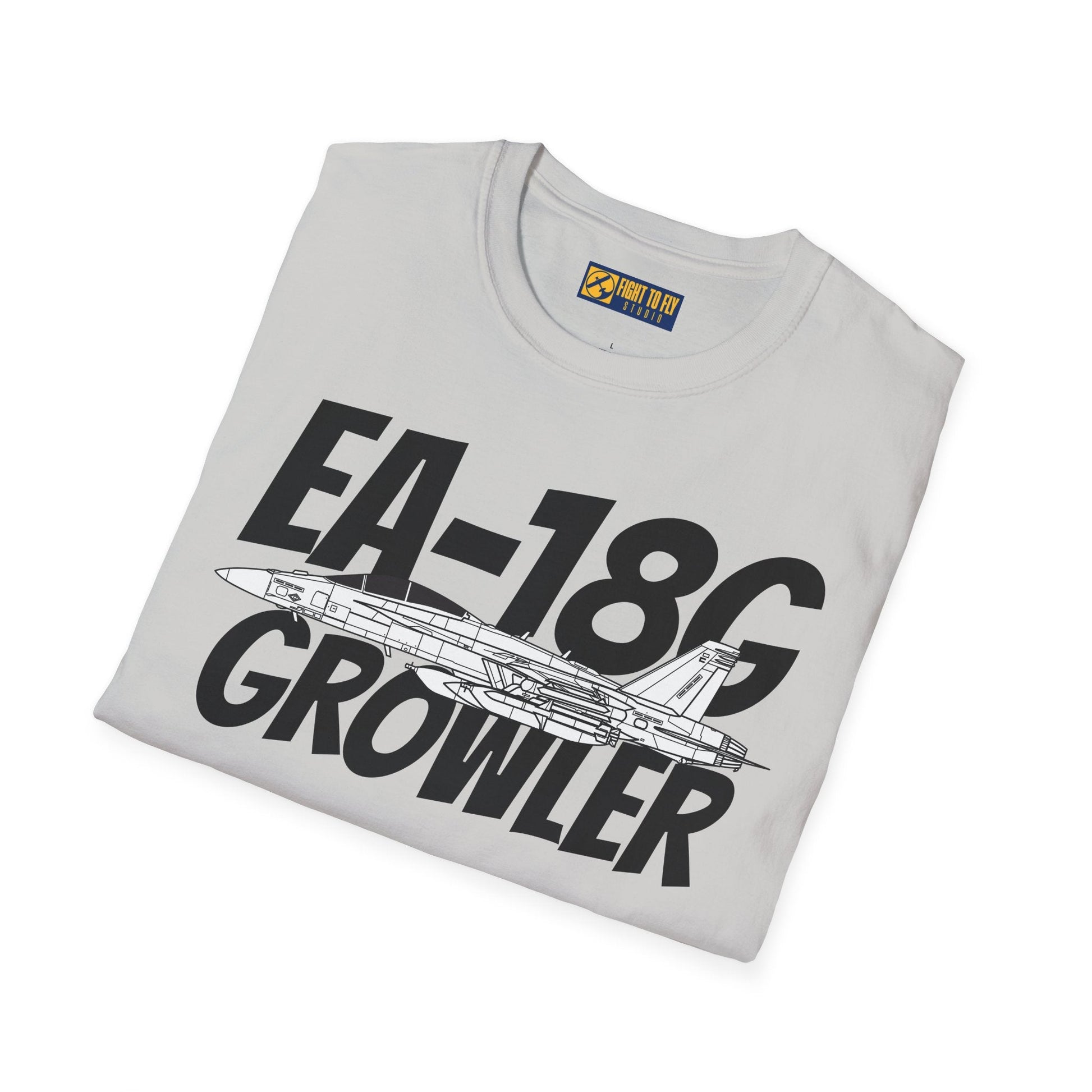 EA-18G Growler Side Profile T-Shirt – Electronic Attack Navy Jet Tee - Gifts for pilots - Aviation apparel