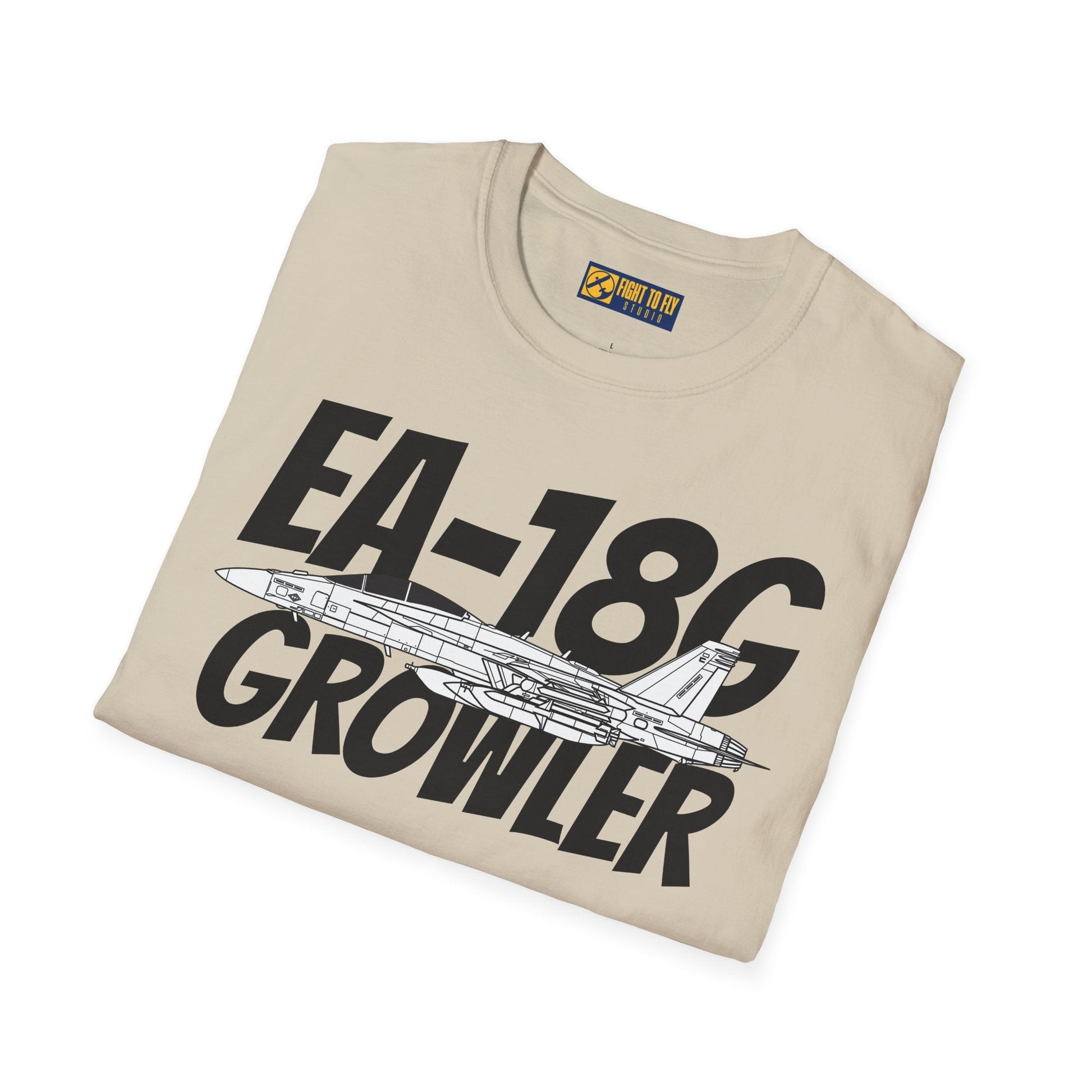 EA-18G Growler Side Profile T-Shirt – Electronic Attack Navy Jet Tee - Gifts for pilots - Aviation apparel