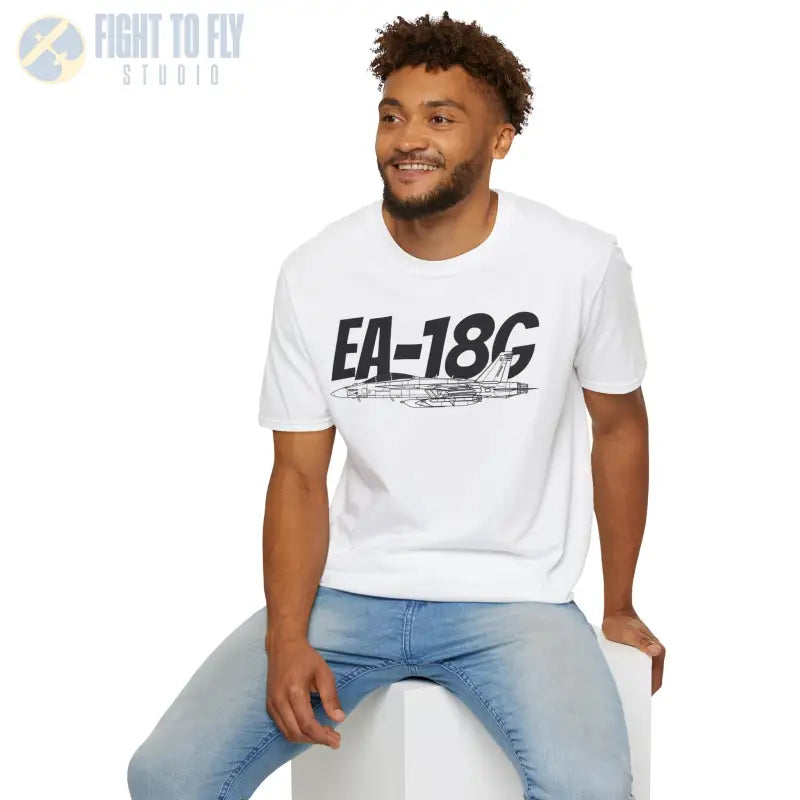 EA-18G Side Profile T-Shirt – Electronic Attack Navy Jet Tee - Pilot gifts - WWII warbird t-shirt