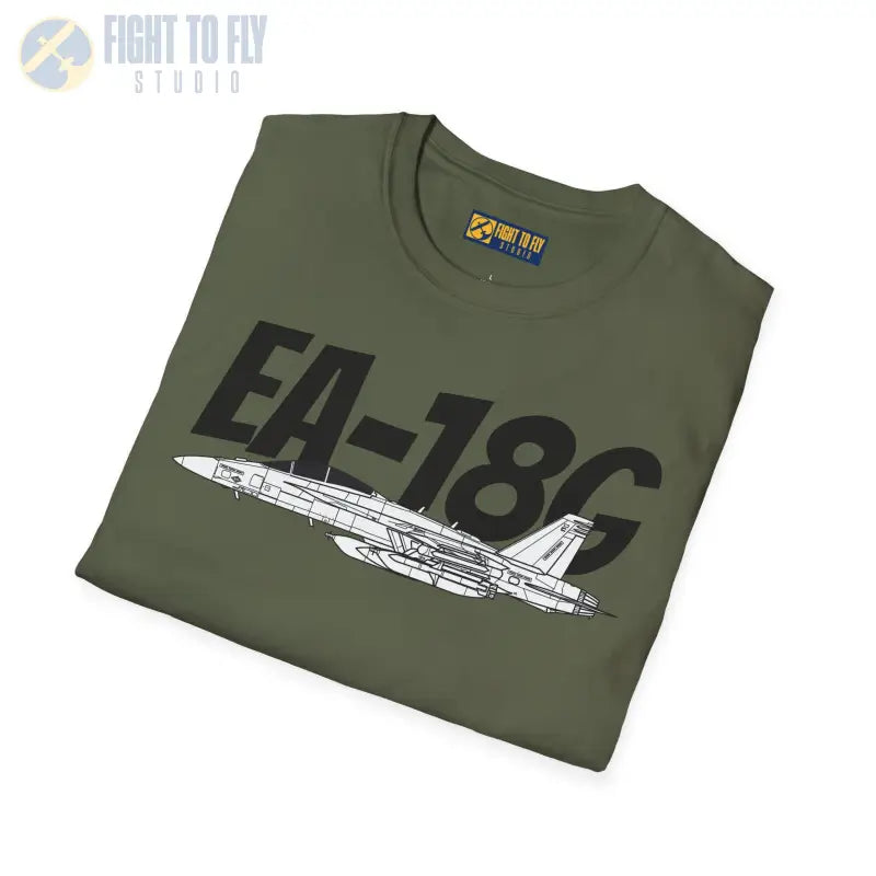 EA-18G Side Profile T-Shirt – Electronic Attack Navy Jet Tee - Pilot gifts - WWII warbird t-shirt