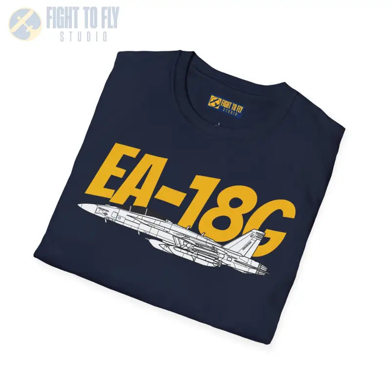 EA-18G Side Profile T-Shirt – Electronic Attack Navy Jet Tee - Pilot gifts - WWII warbird t-shirt