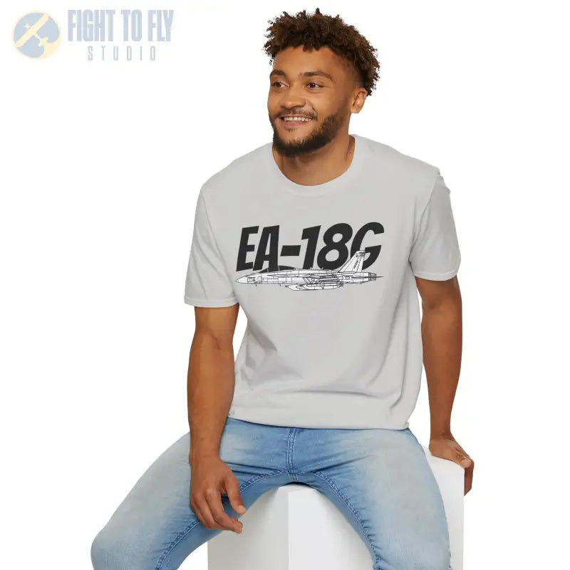 EA-18G Side Profile T-Shirt – Electronic Attack Navy Jet Tee - Pilot gifts - WWII warbird t-shirt
