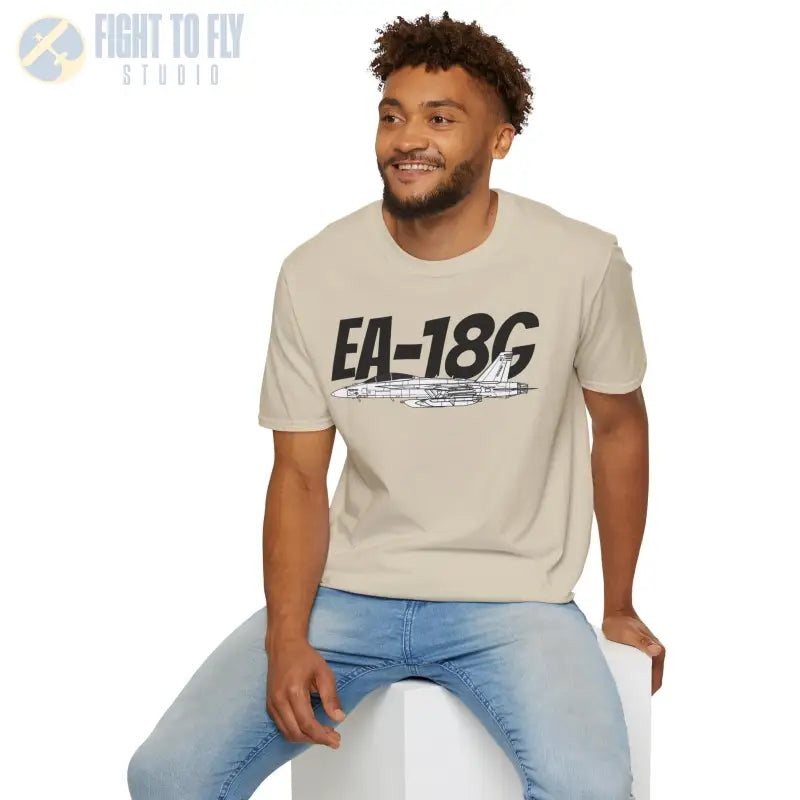 EA-18G Side Profile T-Shirt – Electronic Attack Navy Jet Tee - Pilot gifts - WWII warbird t-shirt