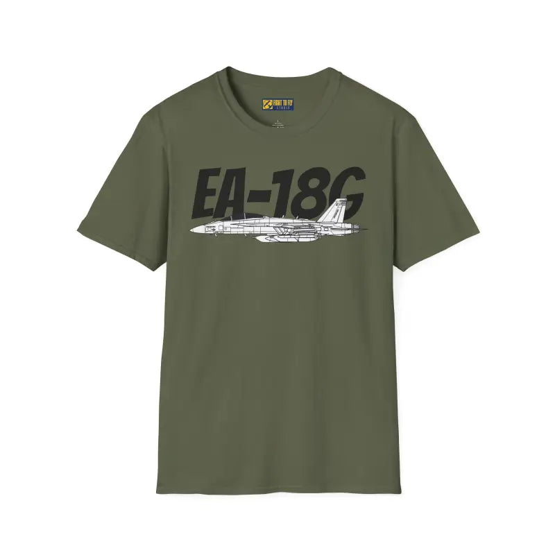 EA-18G Side Profile T-Shirt – Electronic Attack Navy Jet Tee - Pilot gifts - WWII warbird t-shirt