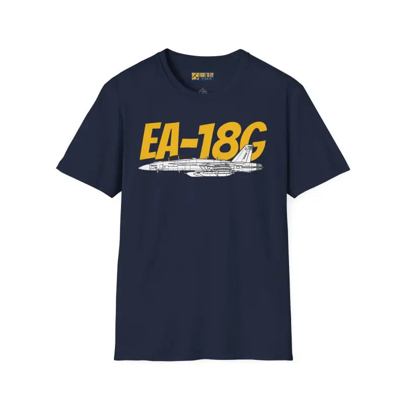 EA-18G Side Profile T-Shirt – Electronic Attack Navy Jet Tee - Pilot gifts - WWII warbird t-shirt