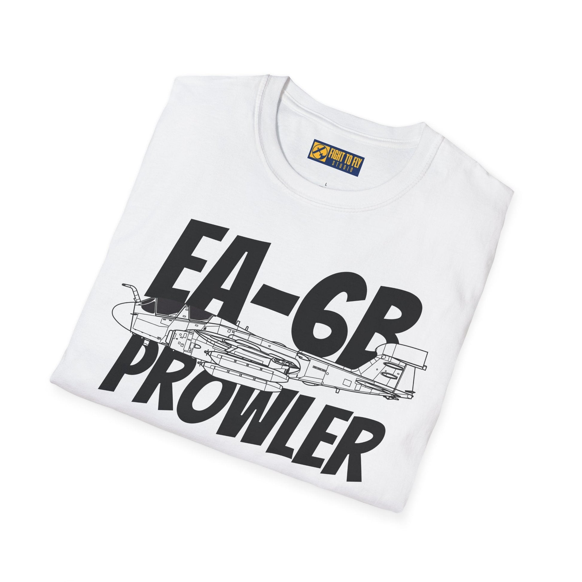 EA-6B Prowler Side Profile T-Shirt – Electronic Warfare Jet Tee - Gifts for pilots - Aviation apparel