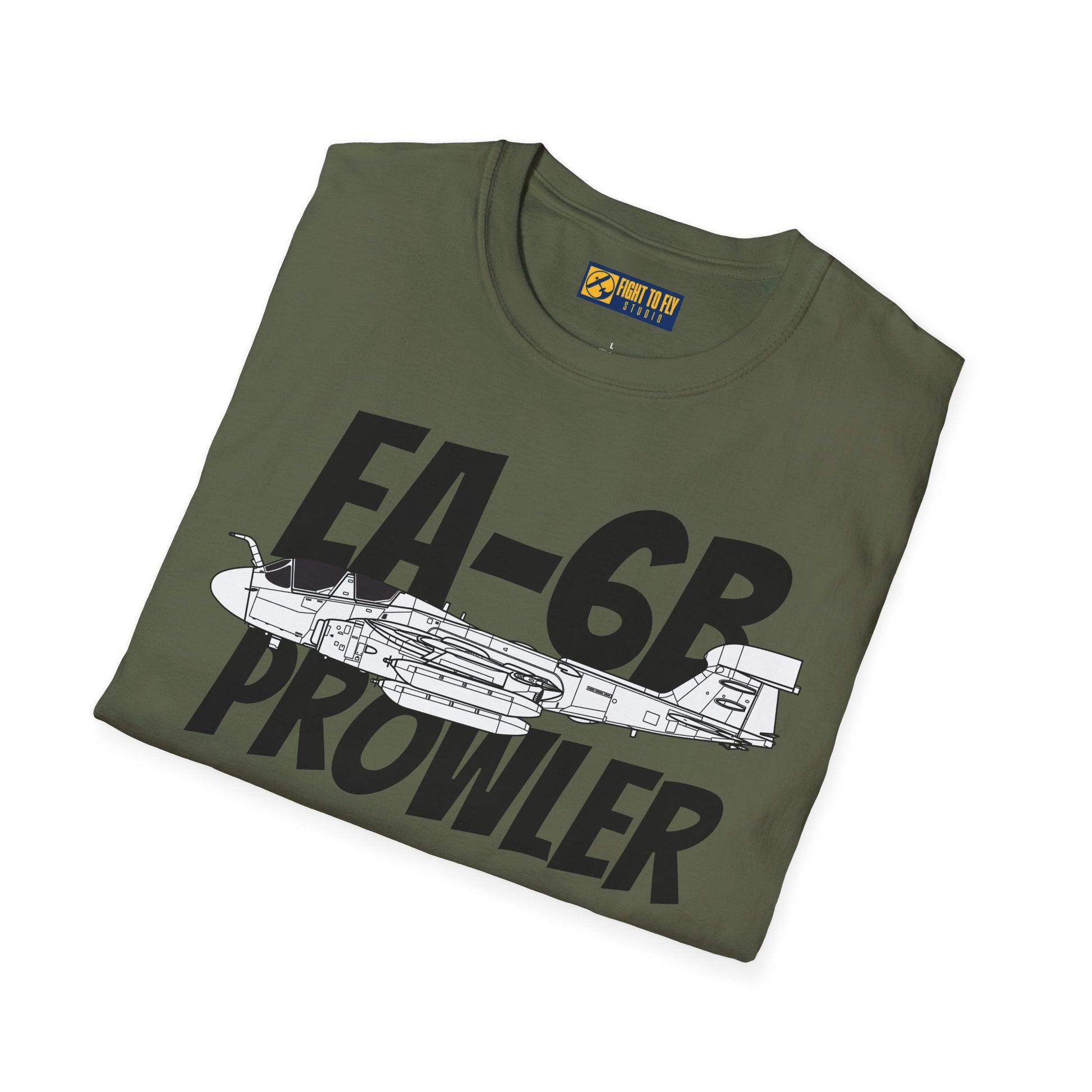 EA-6B Prowler Side Profile T-Shirt – Electronic Warfare Jet Tee - Gifts for pilots - Aviation apparel