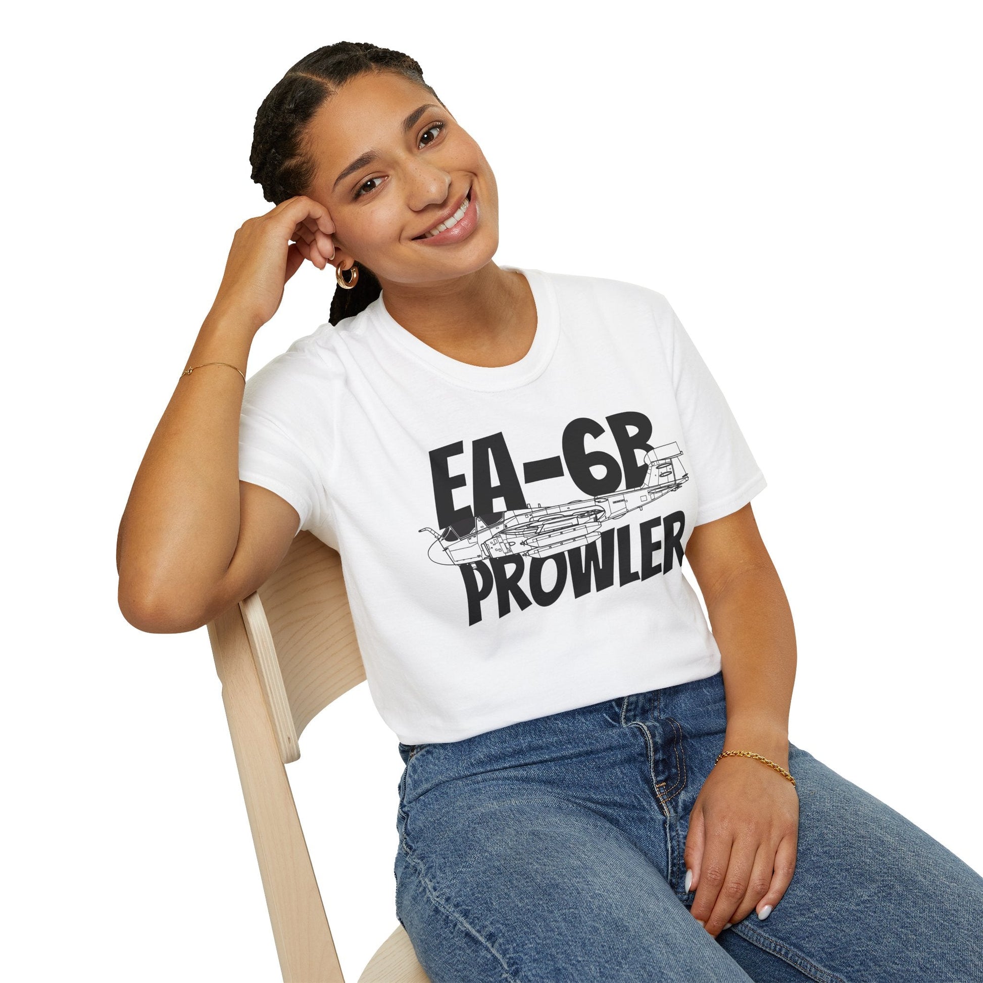 EA-6B Prowler Side Profile T-Shirt – Electronic Warfare Jet Tee - Gifts for pilots - Aviation apparel