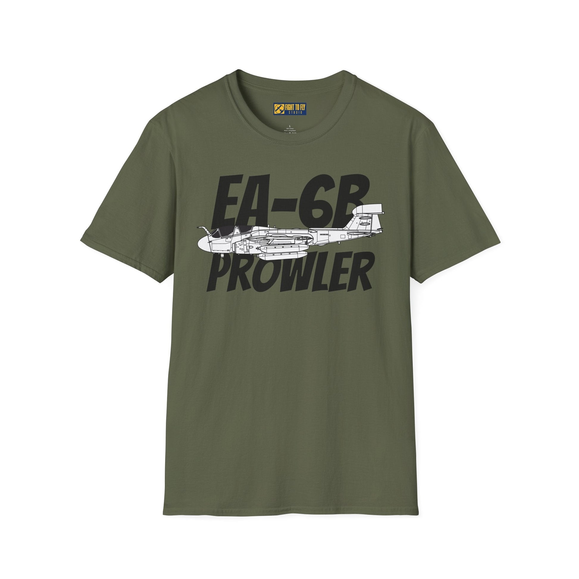 EA-6B Prowler Side Profile T-Shirt – Electronic Warfare Jet Tee - Gifts for pilots - Aviation apparel