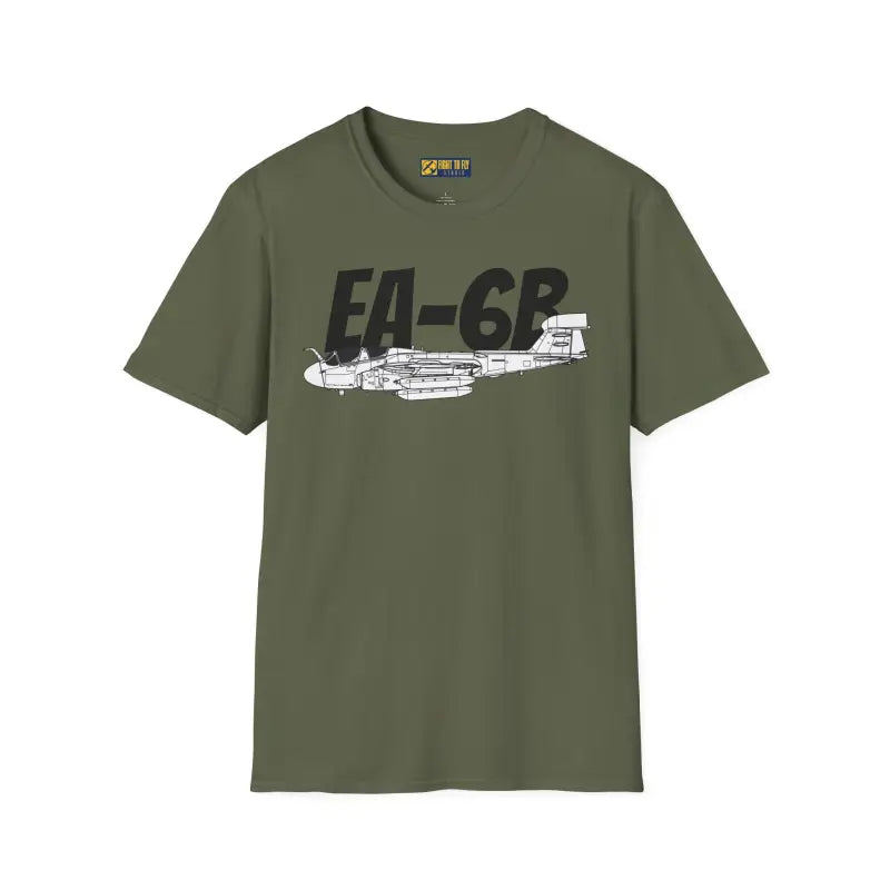 EA-6B Prowler Side Profile T-Shirt - Pilot gifts - WWII warbird t-shirt