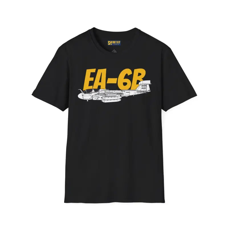 EA-6B Prowler Side Profile T-Shirt - Pilot gifts - WWII warbird t-shirt