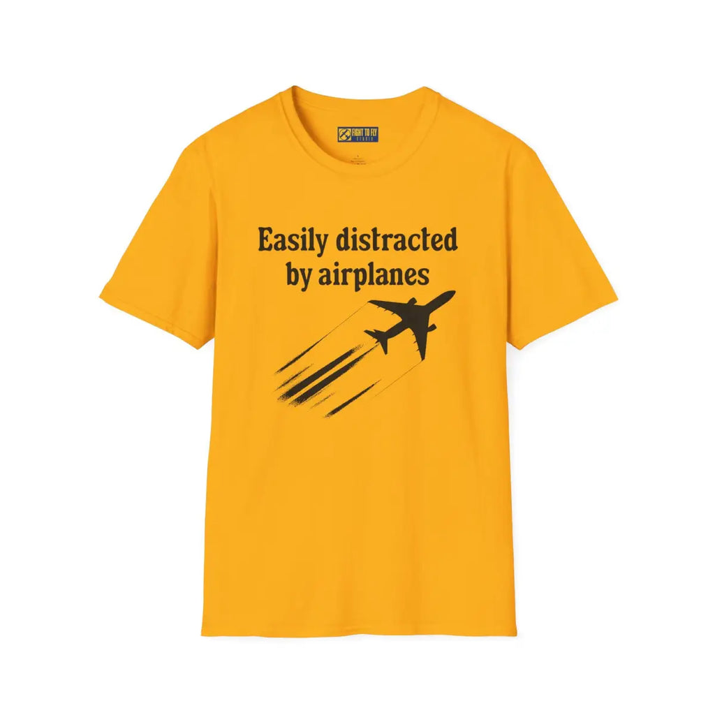 Easily Distracted by Airplanes - T-Shirt - Pilot gifts - WWII warbird t-shirt
